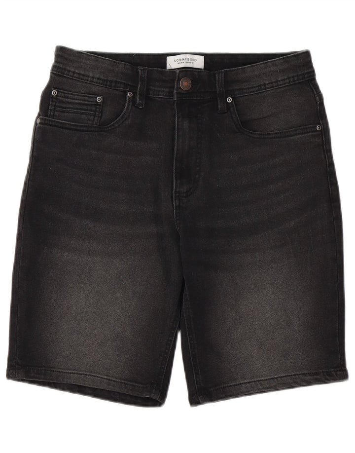 Shorts jeans feminino SONNY BONO IT 44 médio W29 algodão preto