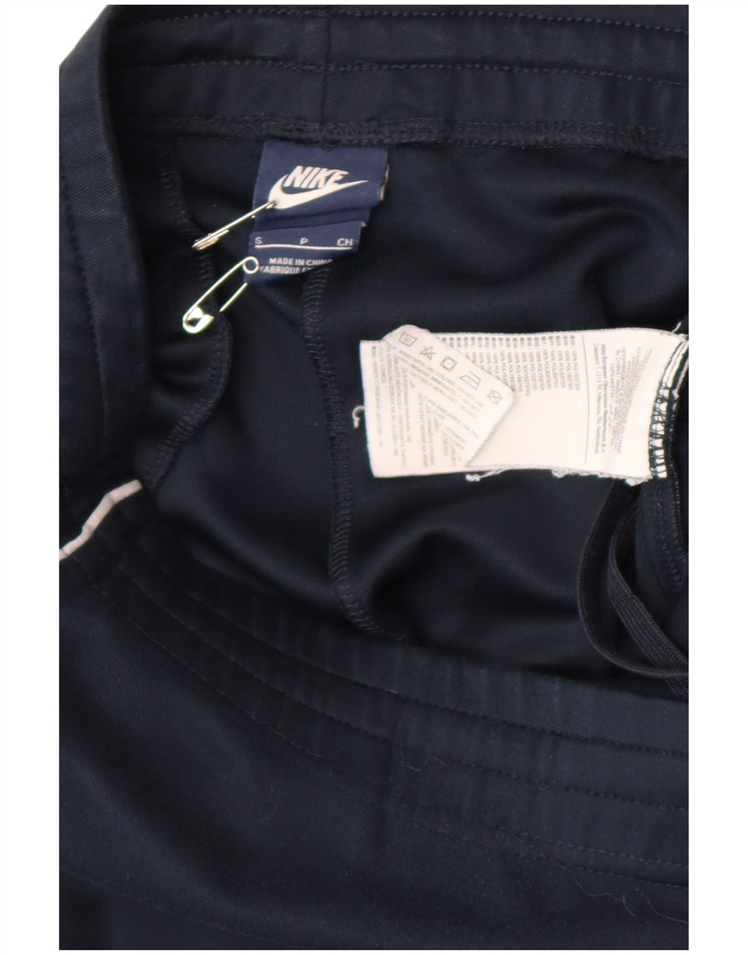 Calça de treino masculina Nike pequena azul marinho poliéster