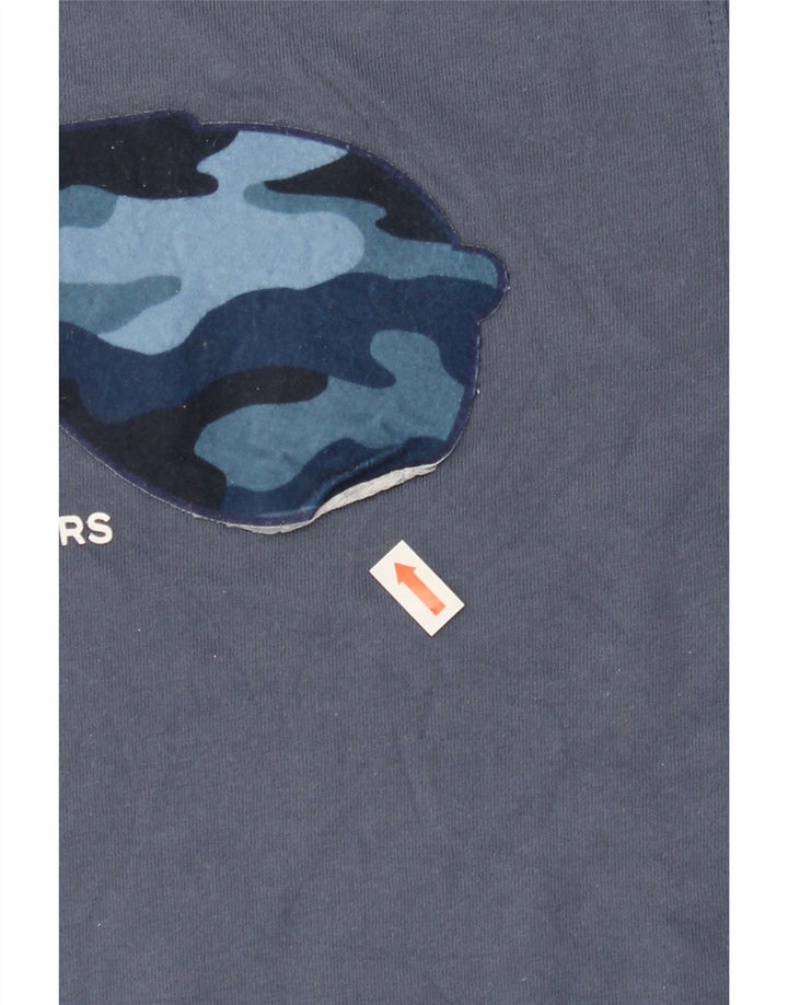 MICHAEL KORS Mens Graphic T-Shirt Top Medium Blue Cotton Vintage Michael Kors and Second-Hand Michael Kors from Messina Hembry 