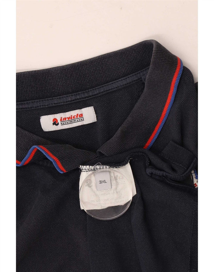 Camisa polo masculina Invicta 3XL algodão listrado azul marinho