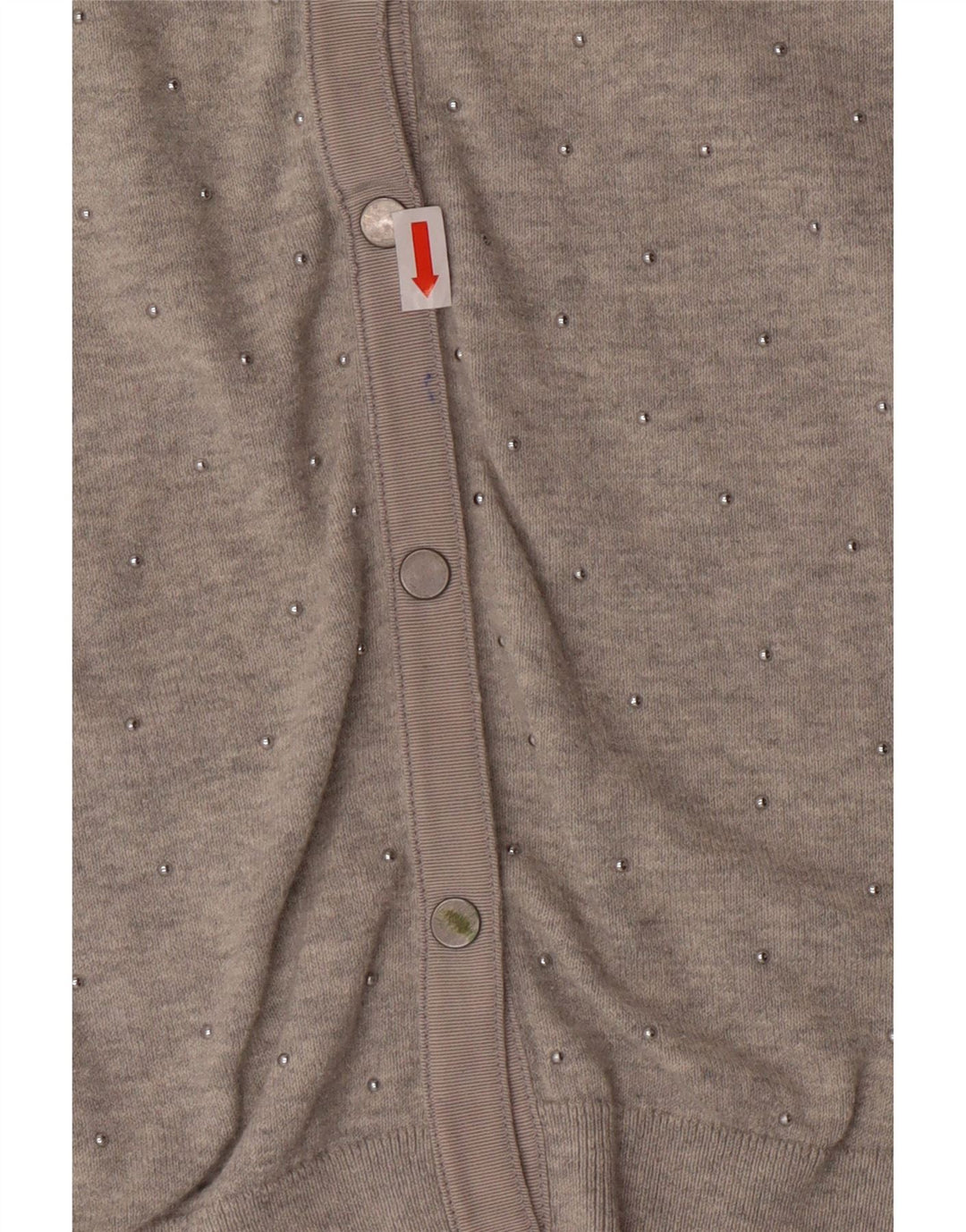 LAURA ASHLEY Womens Cardigan Sweater UK 18 XL  Grey Cotton Vintage Laura Ashley and Second-Hand Laura Ashley from Messina Hembry 