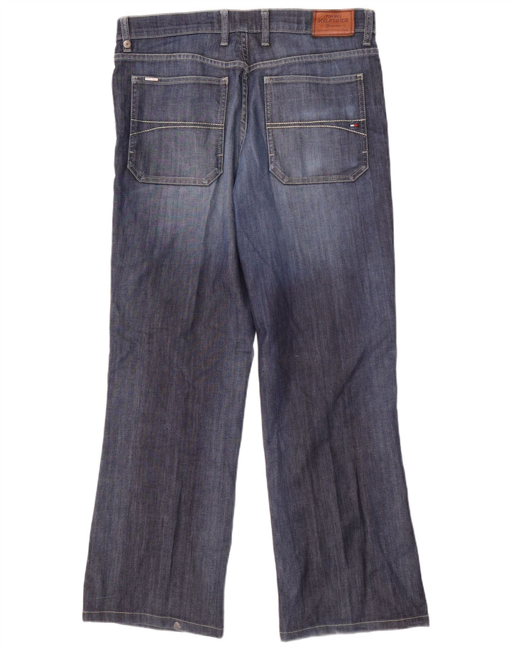 Tommy Hilfiger Masculino Bootcut Jeans W34 L29 Azul Marinho Algodão