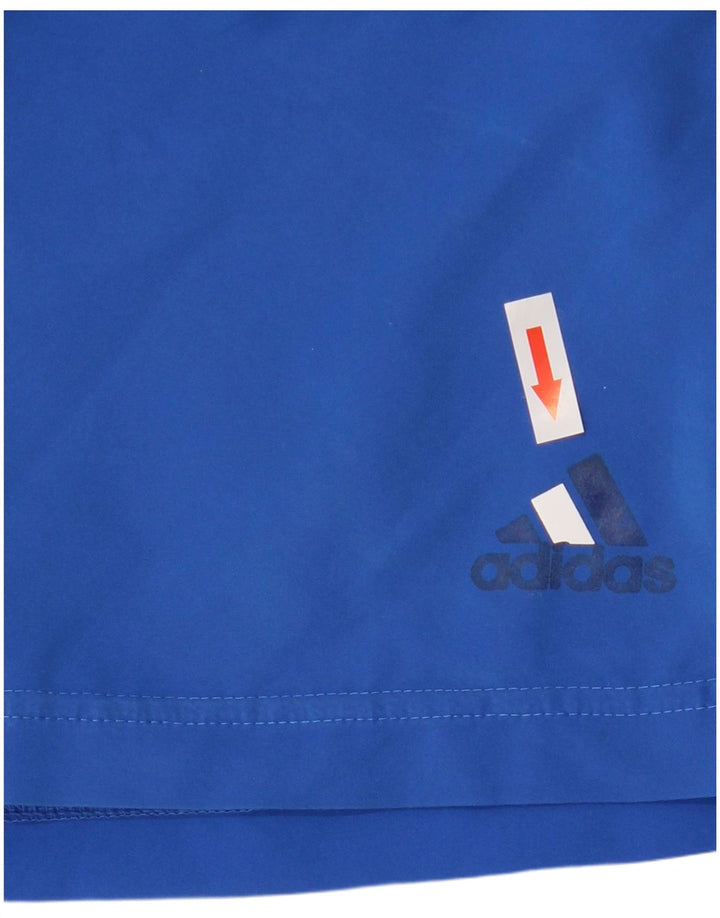 Shorts de natação masculinos Adidas grande poliéster azul