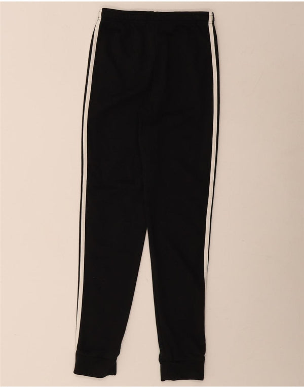 Adidas meninas calças de treino joggers 13-14 anos W24 L29 algodão preto