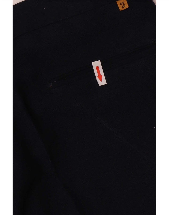 Calça casual reta masculina Farah W36 L30 poliéster azul marinho