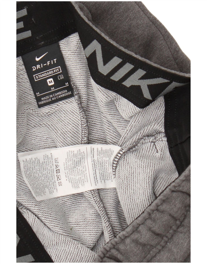 Nike Mens Dri Fit Calças de treino Joggers cinza médio manchado