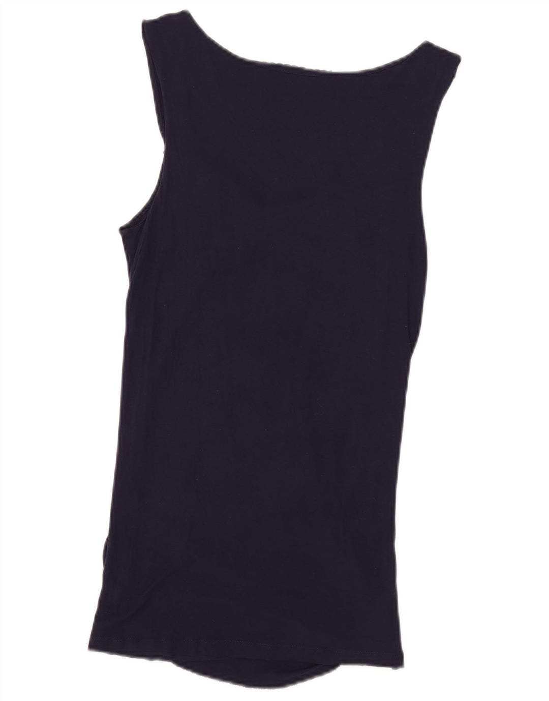 Blusa feminina sem mangas Guess Reino Unido 8 pequena azul marinho