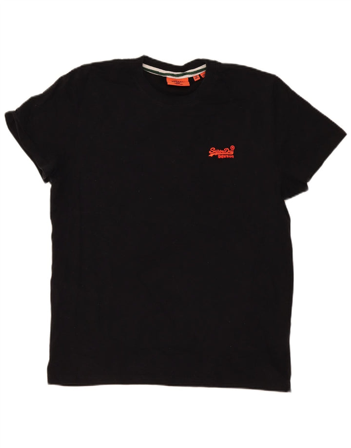 Camiseta feminina Superdry Top 2XL algodão preto