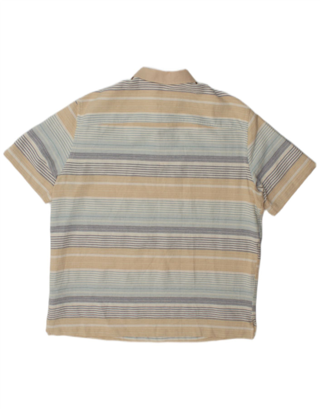 Camisa polo masculina Zara grande algodão listrado multicolorido