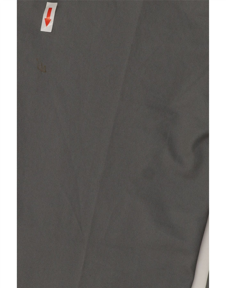 Calça masculina de terno reto Marks & Spencer W32 L29 algodão cinza