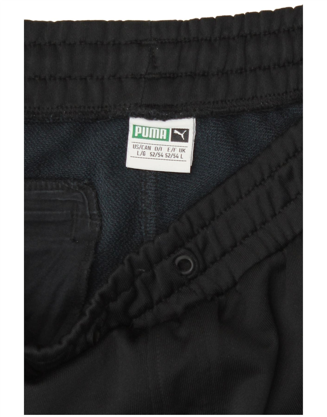 Calça de treino masculina Puma Joggers grande bloco colorido preto