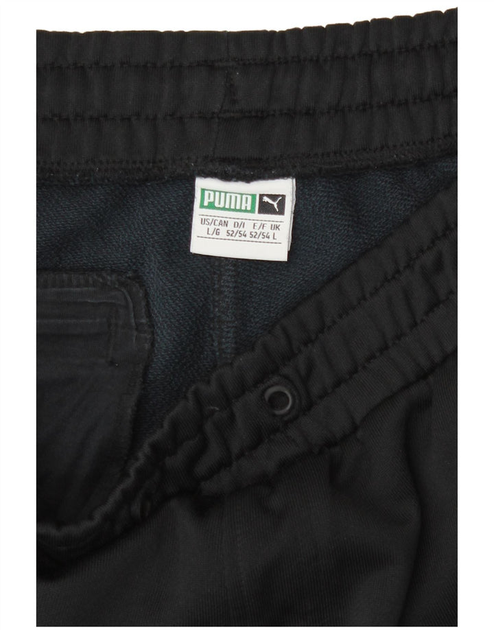 Calça de treino masculina Puma Joggers grande bloco colorido preto