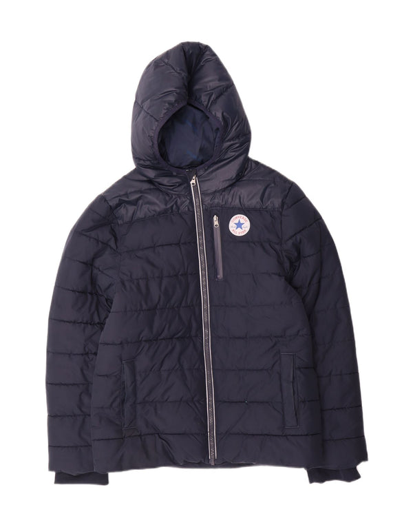 Casaco acolchoado com capuz Converse Boys 13-14 anos XL azul marinho