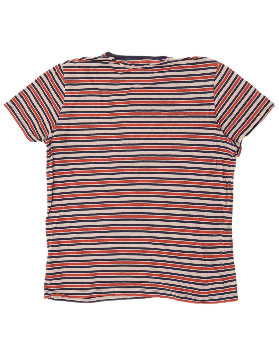 Wrangler Camiseta masculina grande de algodão listrado multicolorido