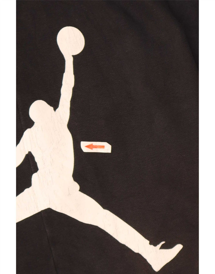 Jordan Mens Graphic Sport Shorts Médio Algodão Preto