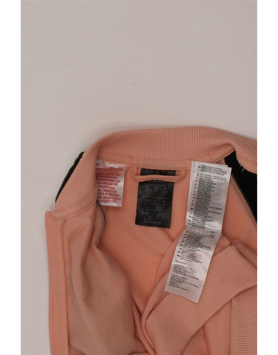 ADIDAS Meninas Treino Top Jaqueta 2-3 Anos Rosa Colorblock Poliéster