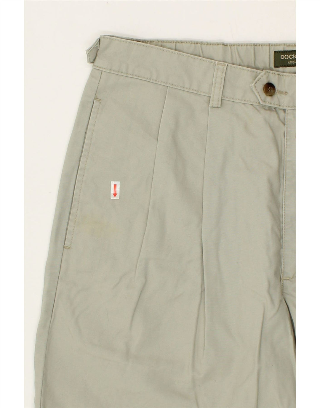 DOCKERS Mens Khakis Pegged Chino Shorts W36 Large Beige Cotton Vintage Dockers and Second-Hand Dockers from Messina Hembry 