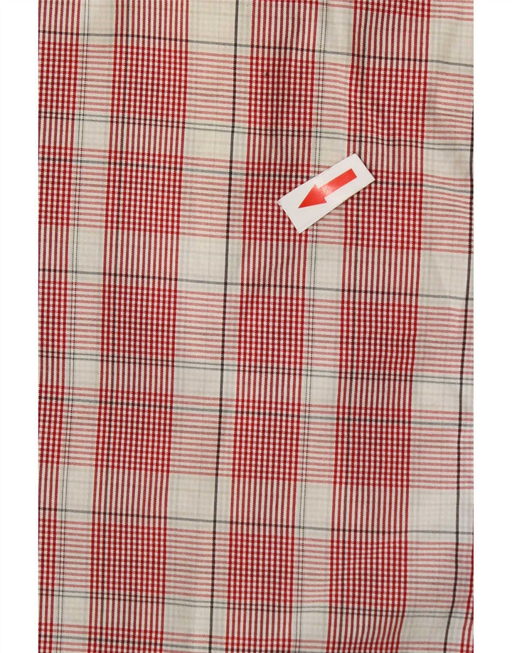 Camisa masculina The North Face pequena xadrez vermelha de nylon