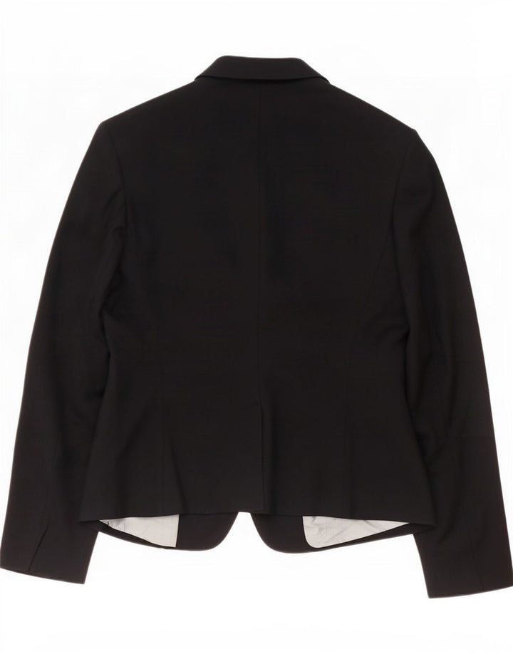 Jaqueta Blazer Feminina Benetton com 2 Botões IT 48 XL Preto Poliéster