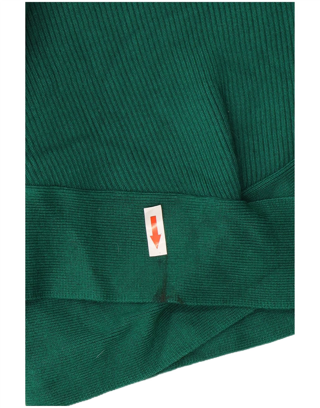 Zara Top curto feminino manga comprida Reino Unido 12 viscose verde médio