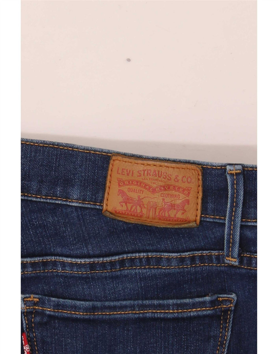 Calça jeans feminina Levi's 710 Super Skinny W27 L28 azul marinho