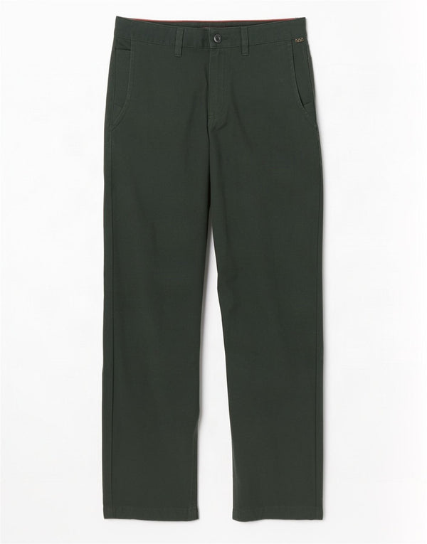 Calça Chino Masculina Relaxada Cônica Vans W32 L30 Algodão Verde