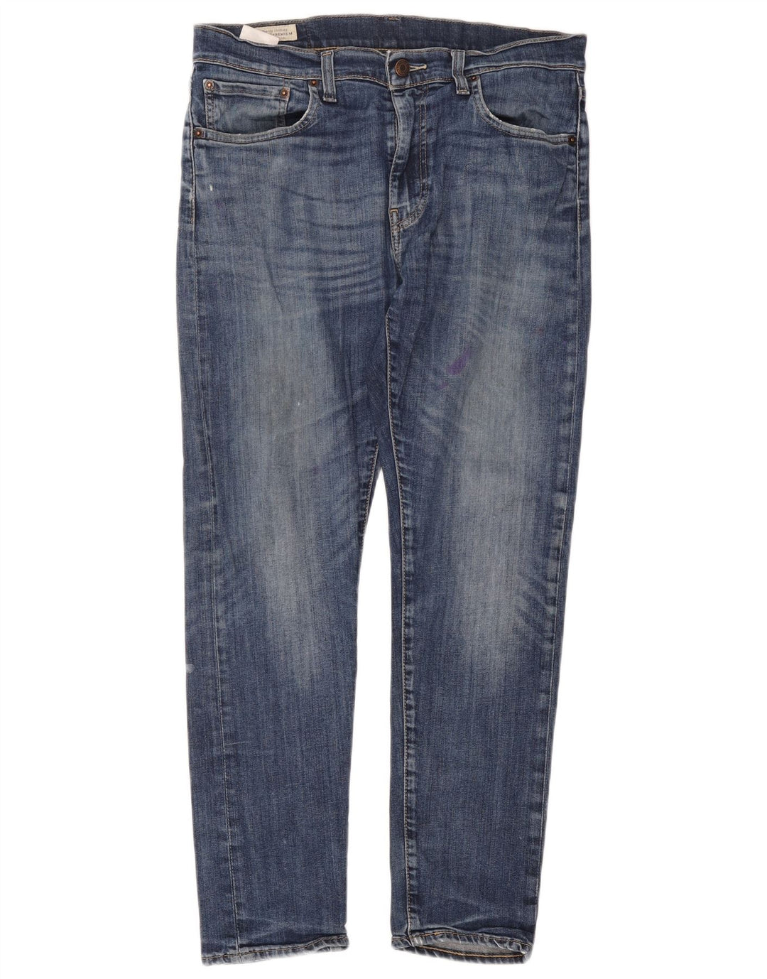 Levi's Masculino 512 Slim Tapered Jeans W33 L30 Azul Algodão