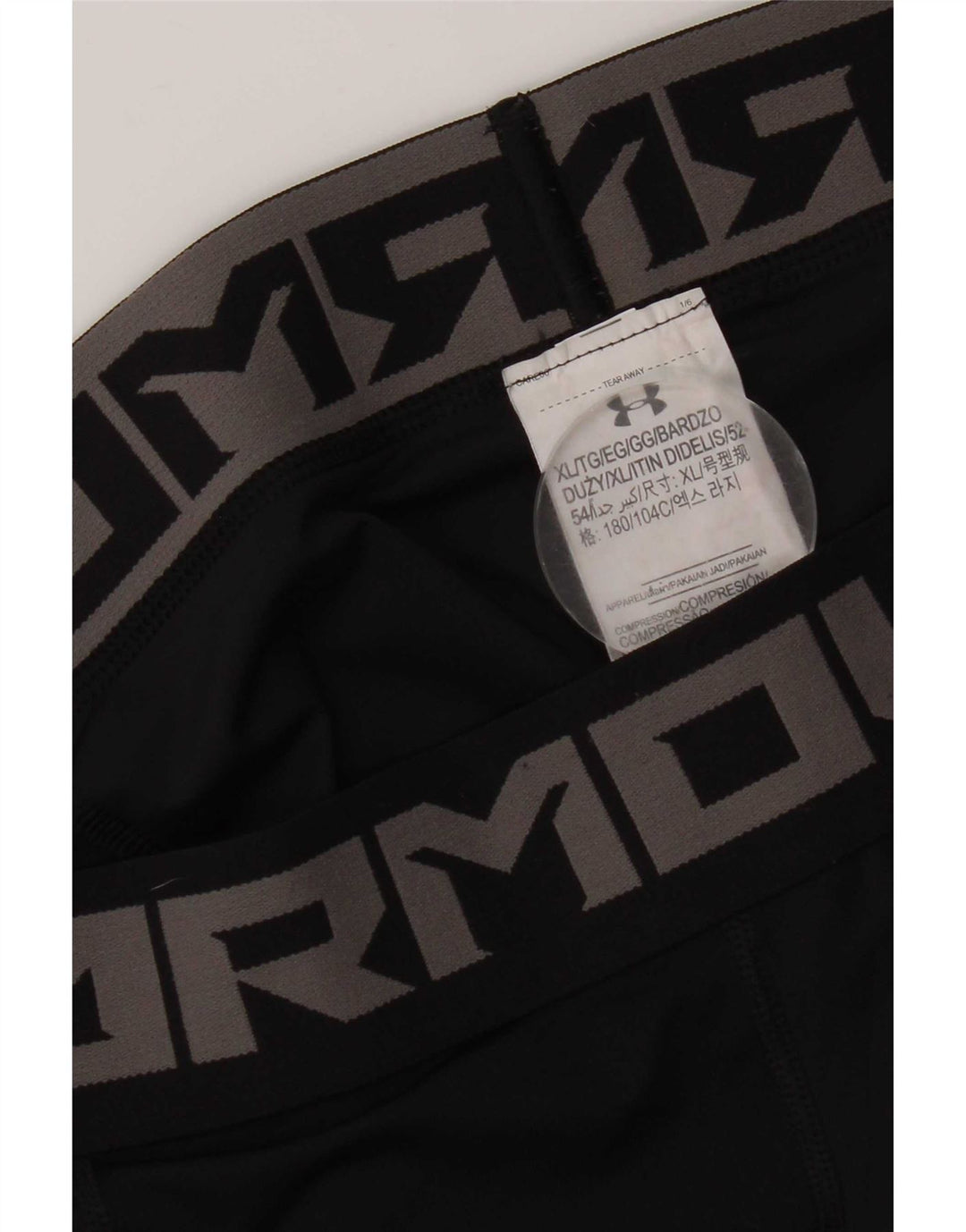 Under Armour Mens Graphic Leggings XL Poliéster Preto
