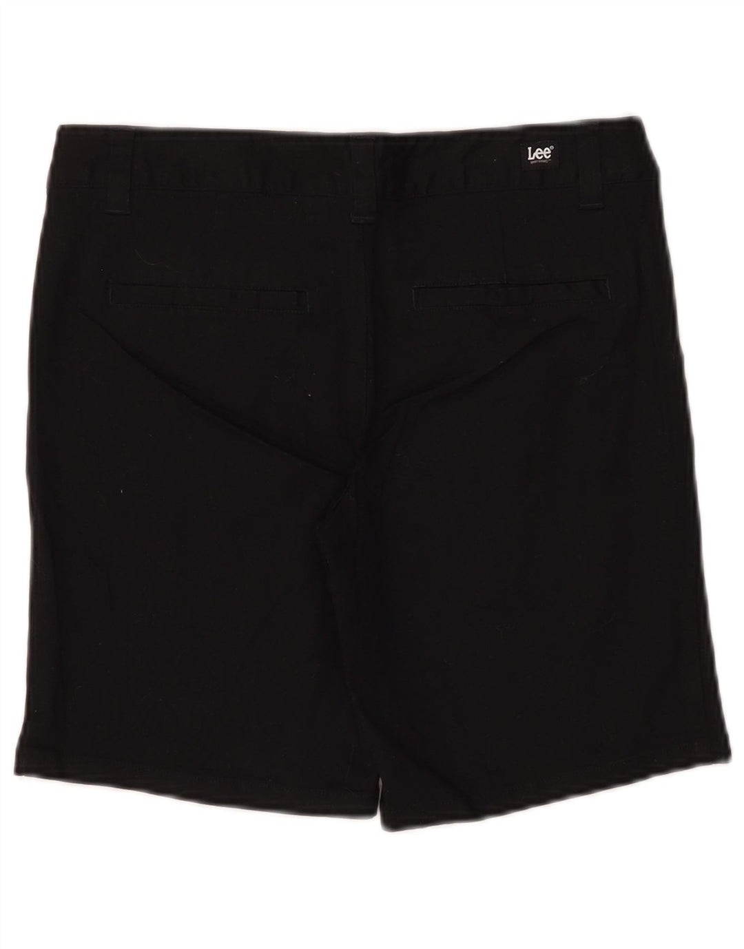 LEE Shorts Chino Feminino US 7 Médio W30 Algodão Preto
