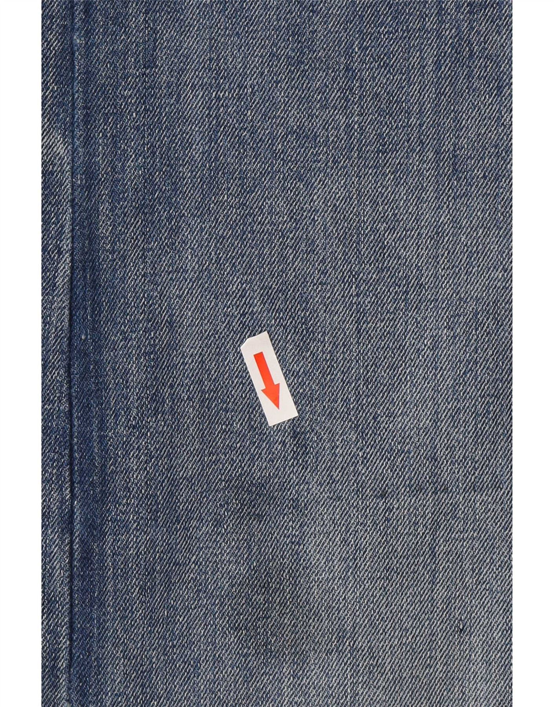 Saia jeans feminina vintage de cintura alta W30 azul médio