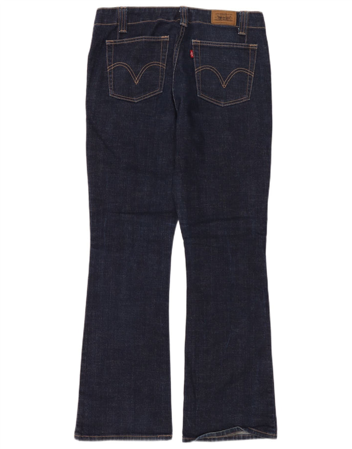 Calça jeans feminina Levi's 525 Bootcut US 10 médio W32 L32 azul marinho algodão