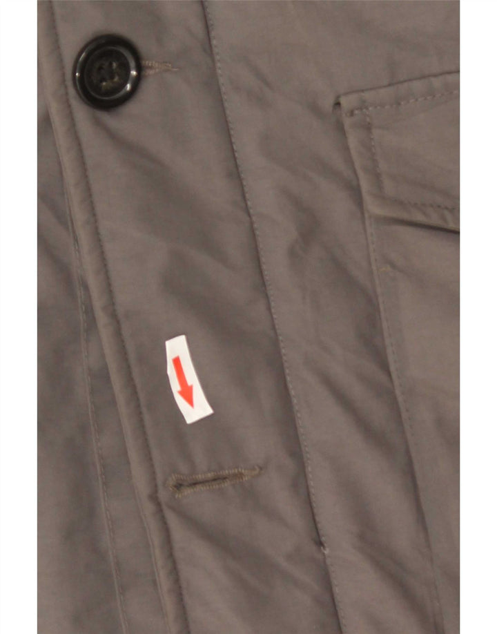 Jaqueta Parka masculina Refrigiwear com capuz UK 46 3XL cinza