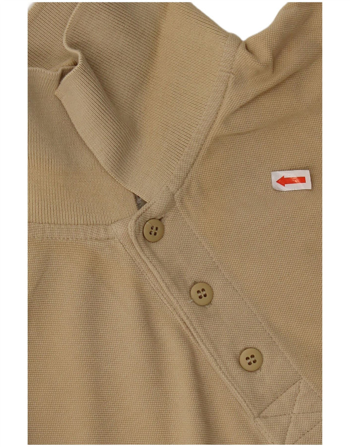 Camisa polo masculina REEBOK algodão bege médio