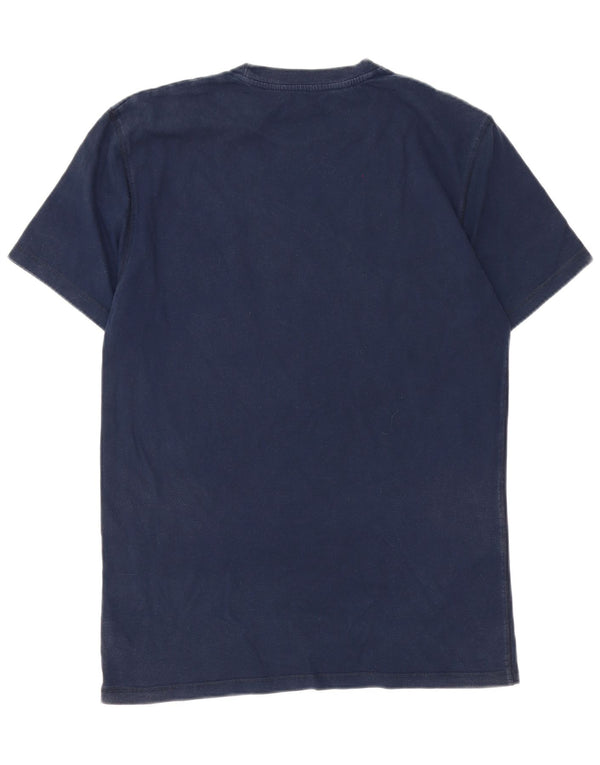 Camiseta masculina Hard Rock Cafe New York Graphic Top Médio Algodão Azul Marinho