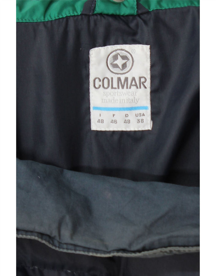 Jaqueta masculina acolchoada com capuz e ajuste solto Colmar IT 48 poliamida verde médio