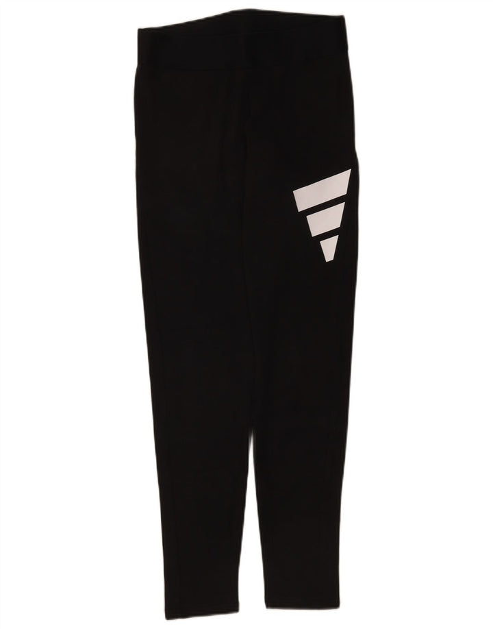 Leggings Adidas Feminino UK 12/14 Médio Algodão Preto