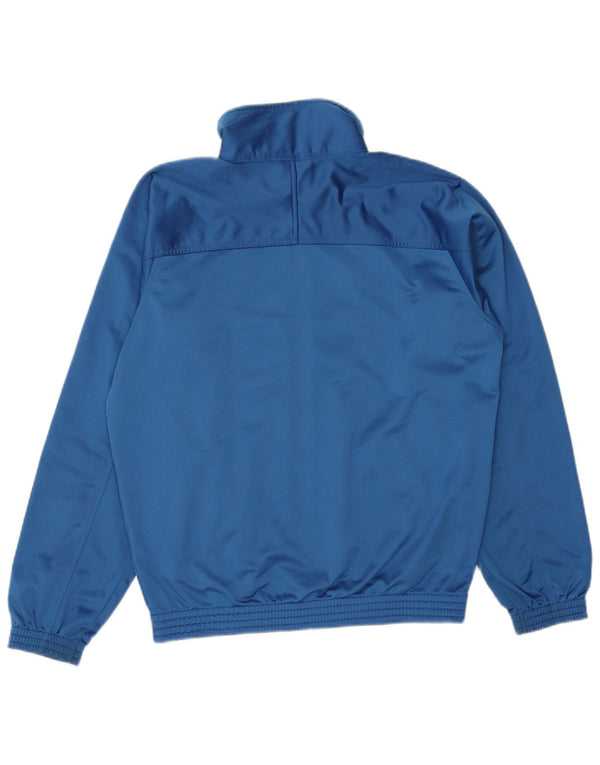 Champion Mens Graphic Tracksuit Top Jaqueta Pequena Azul Poliéster