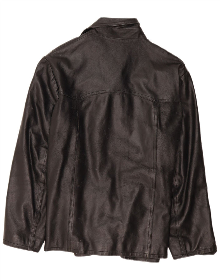 Jaqueta de couro feminina Terranova UK 20 2XL preta