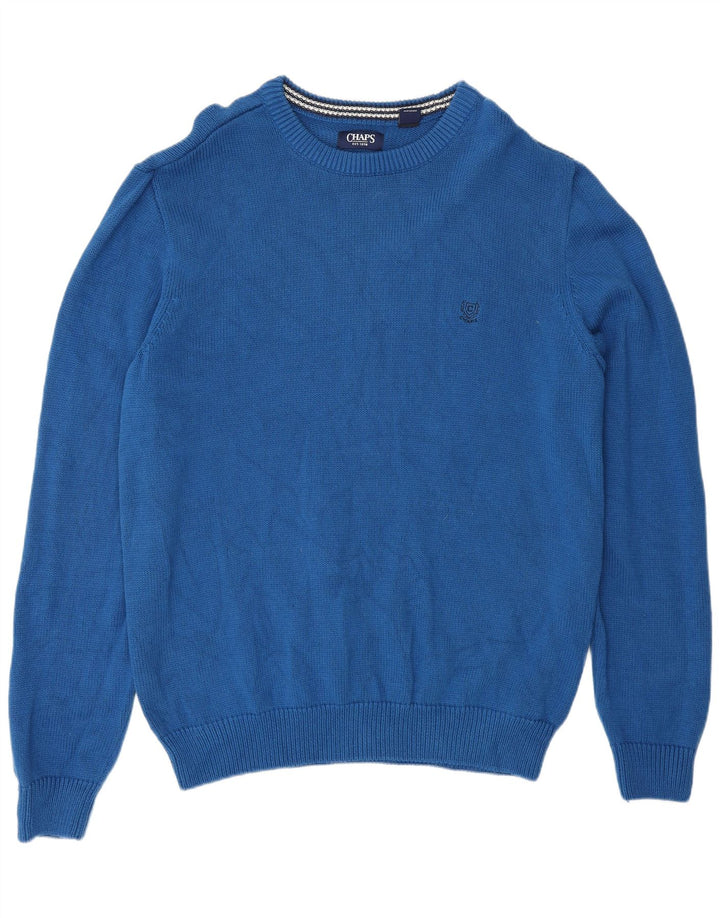 Suéter masculino CHAPS com gola redonda XL azul