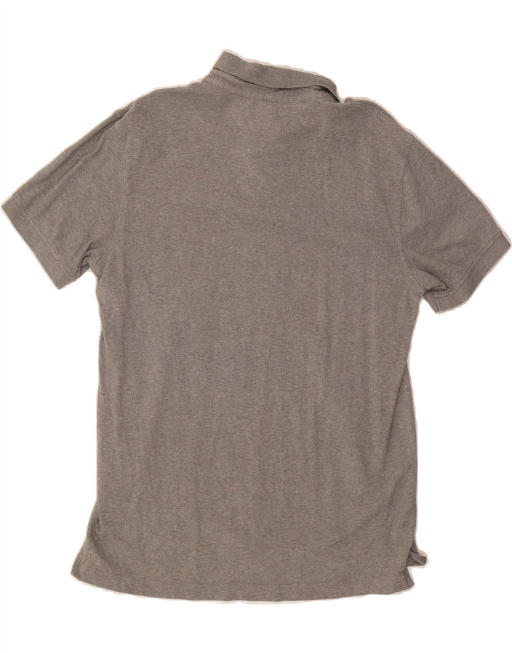 TOMMY HILFIGER Mens Regular Fit Polo Shirt XL Grey Cotton Vintage Tommy Hilfiger and Second-Hand Tommy Hilfiger from Messina Hembry 