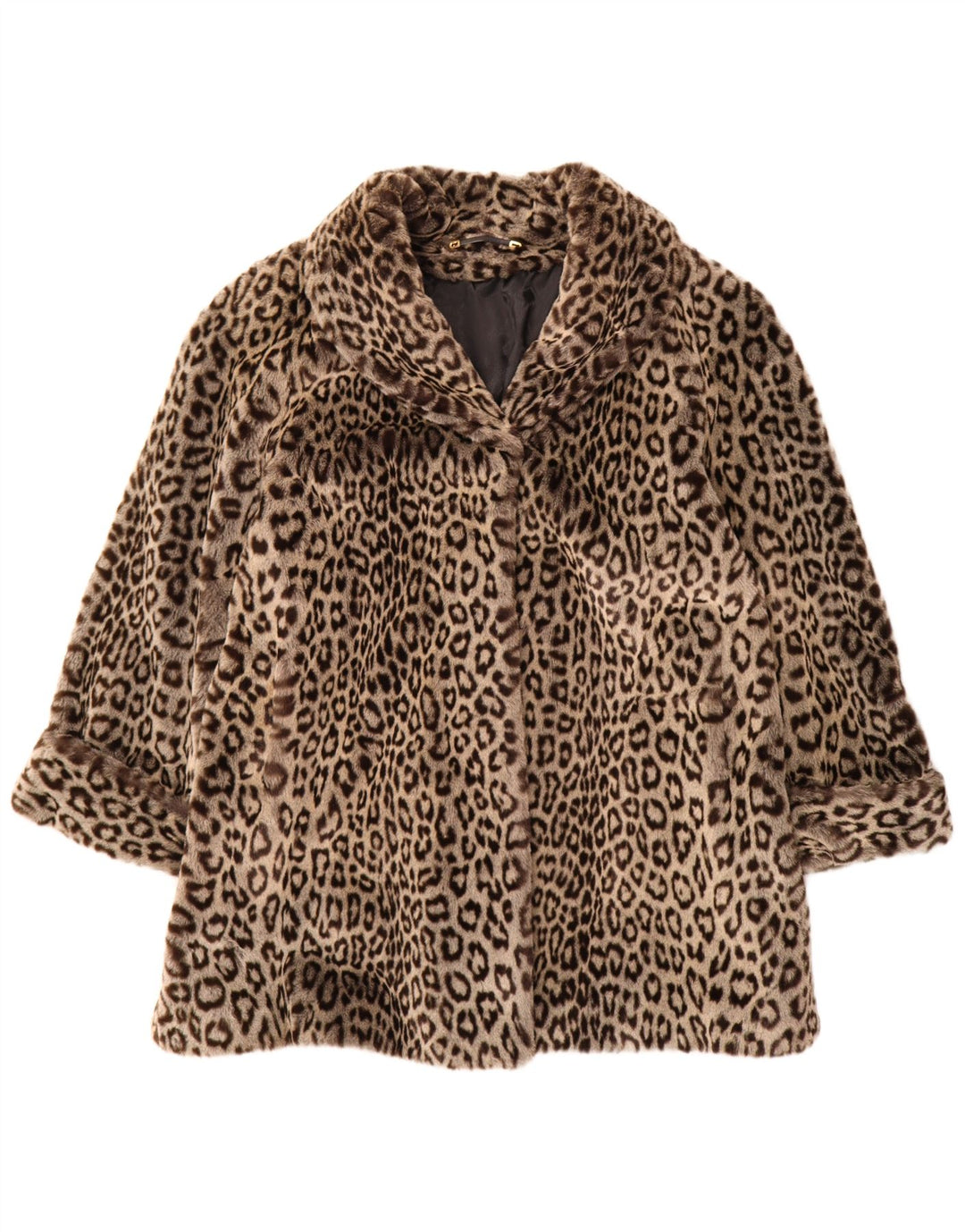 Sobretudo feminino C&A YOUR SIXTH SENSE IT 44 marrom médio estampa animal