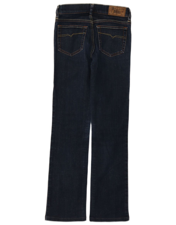 Diesel feminino Bootzee-St Regular Slim Bootcut Jeans W23 L27 Azul marinho