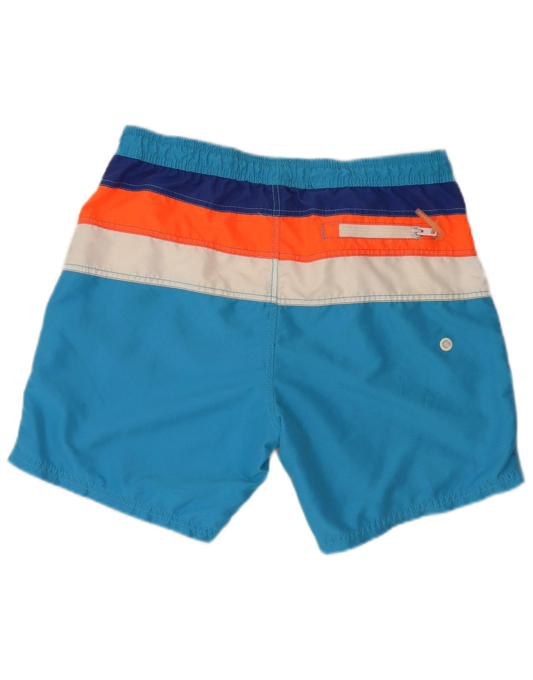 Shorts de natação masculino Superdry Graphic Regular grande bloco colorido azul