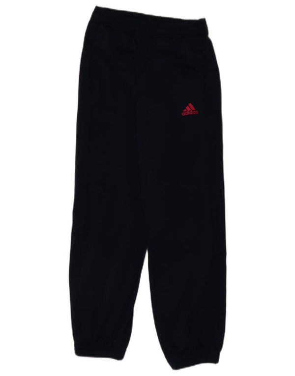Adidas meninos calças de treino joggers 11-12 anos azul marinho poliéster