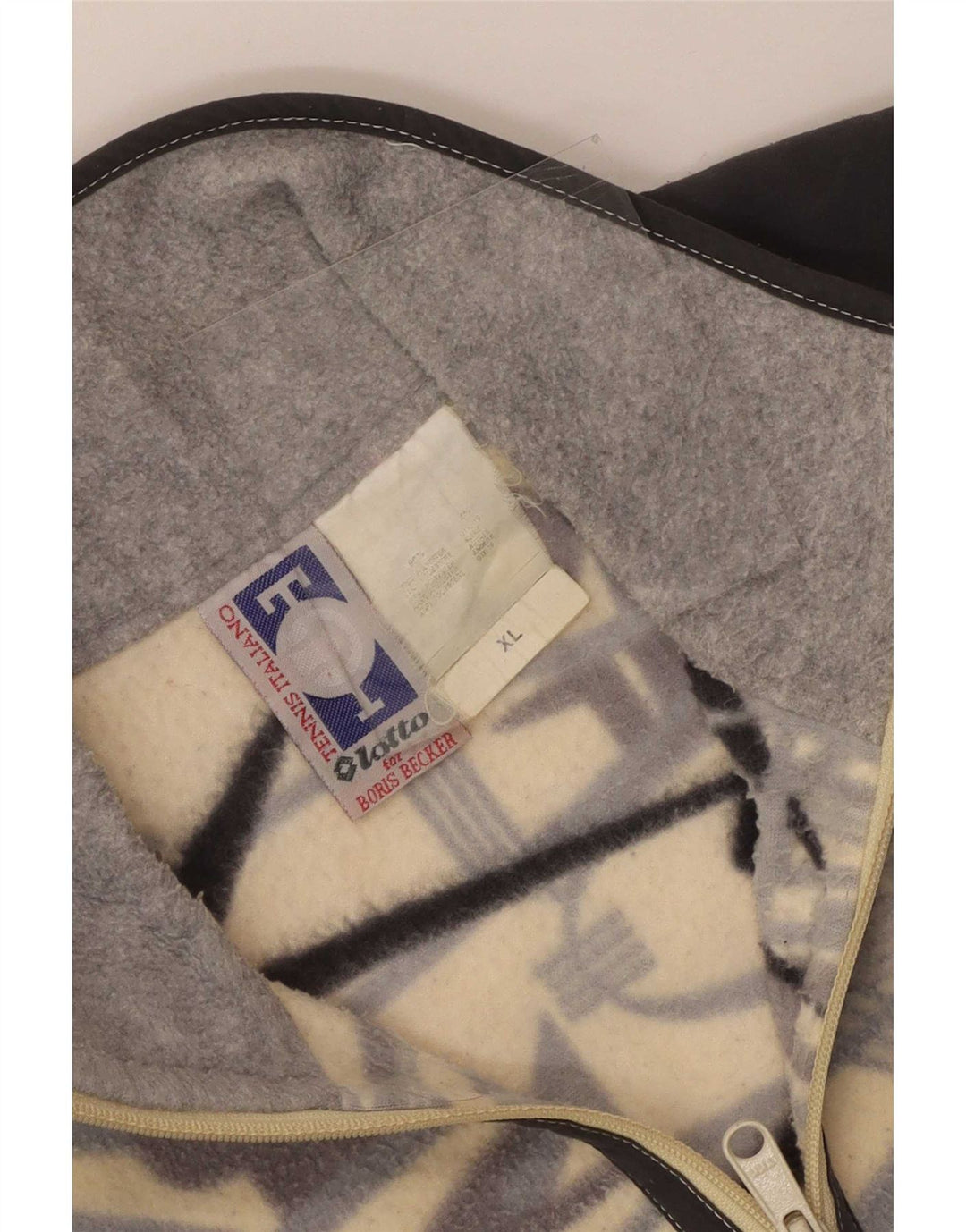 Lotto Mens Zip Neck Fleece Jumper XL Poliéster Geométrico Multicolorido