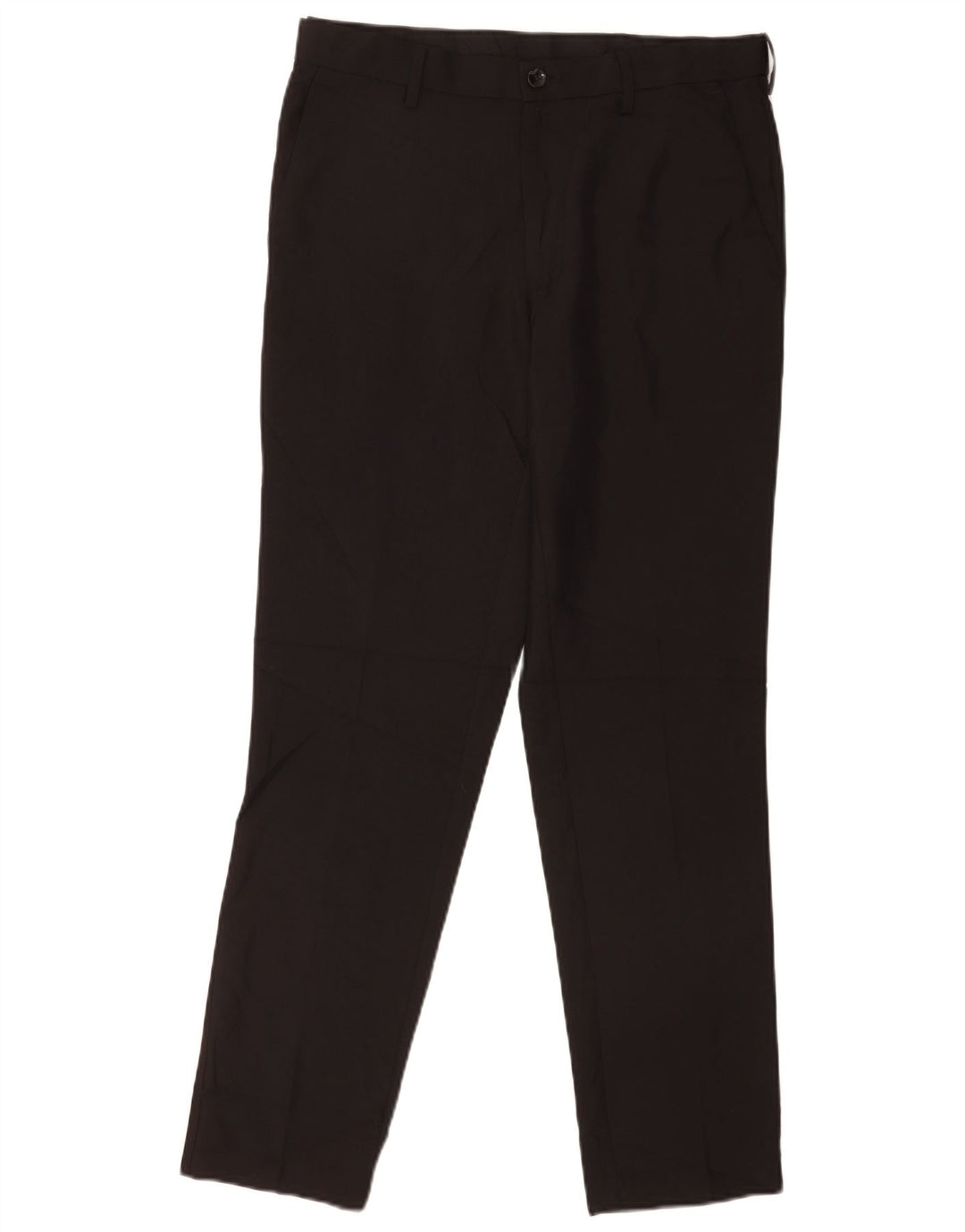 Calça casual masculina Marks & Spencer Slim Fit W32 L31 poliéster preto