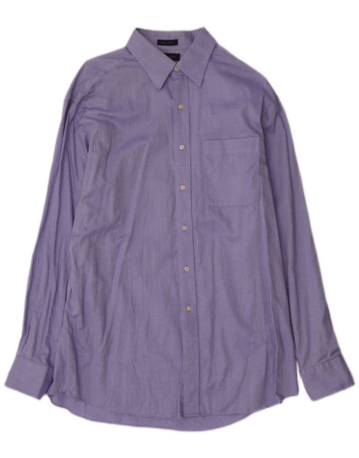 Camisa masculina Tommy Hilfiger tamanho 16 grande algodão azul