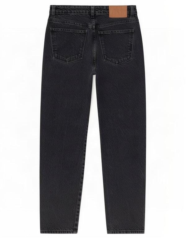 Zara Jeans feminino cintura alta cônico EU 36 XS W26 L27 preto