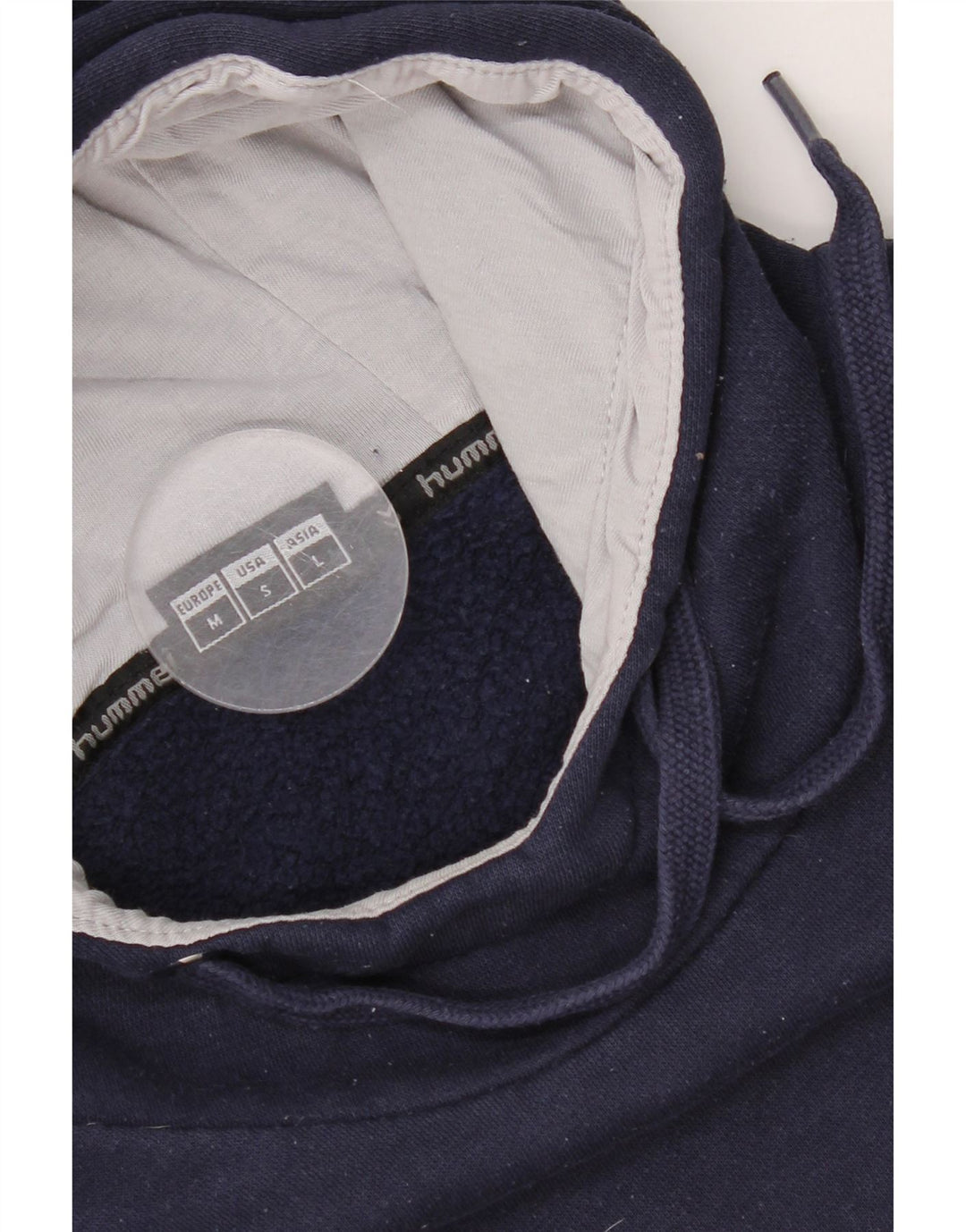 Hummel moletom masculino com capuz gráfico médio algodão azul marinho