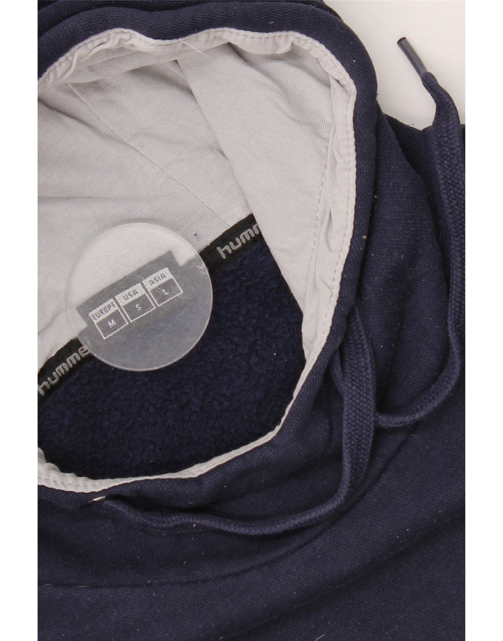 Hummel moletom masculino com capuz gráfico médio algodão azul marinho